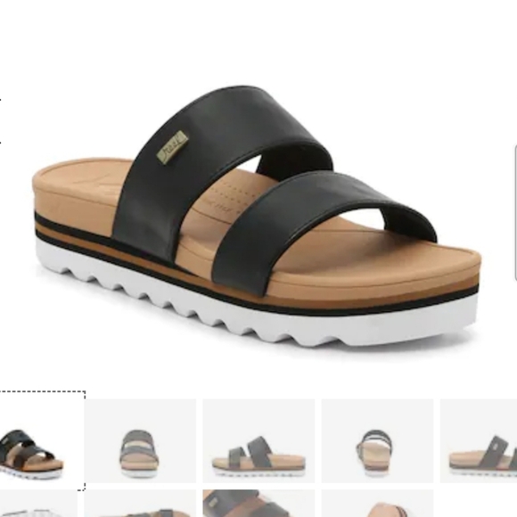 Reef Cushion Vista Hi Slip-on Platform Slide Sandals Women's Size 9 - Picture 12 of 15